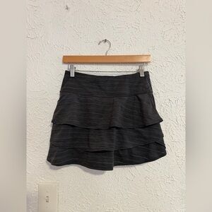 Athleta Skort Size Medium Athletic Activewear Black Stretch Pocket Back